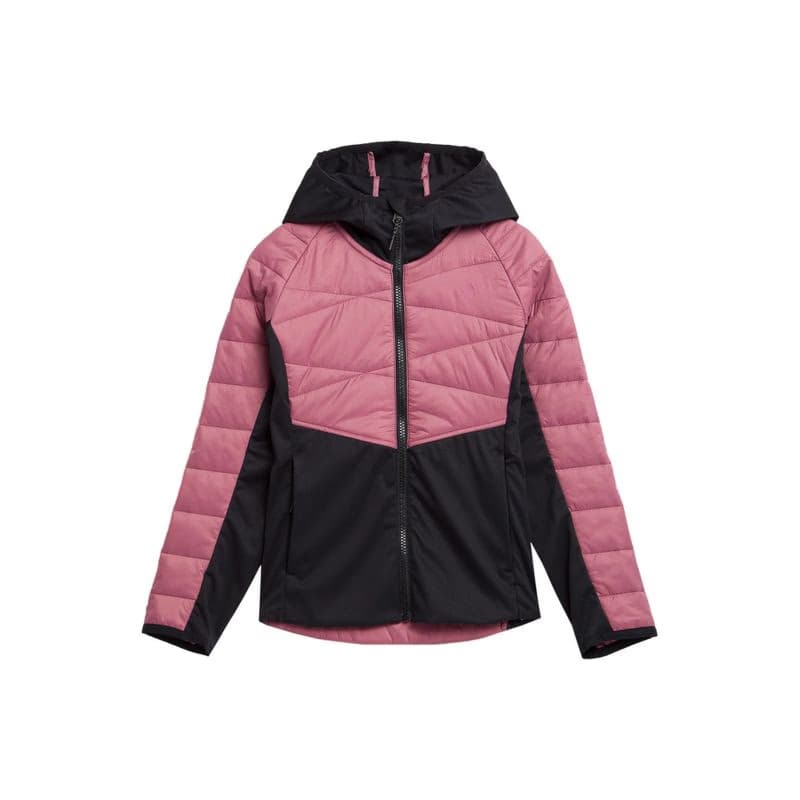 Dievčenská turistická softshellová bunda 4F JUNIOR TECHNICAL JACKET-JAW23TTJAF280-54S-PINK 5