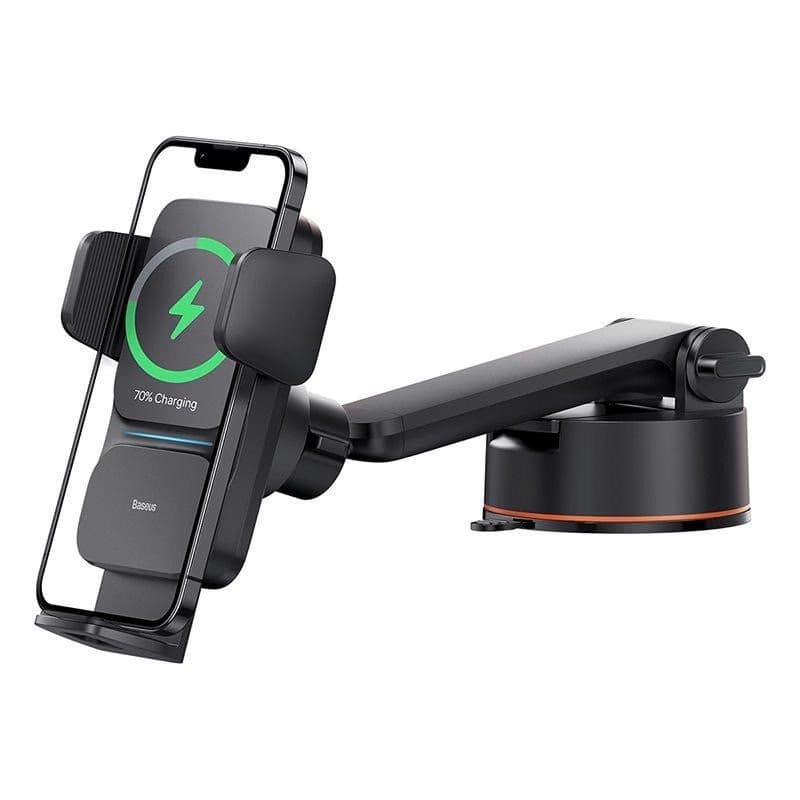 Baseus Wisdom Auto Alignment držiak s bezdrôtovým nabíjaním 15W, čierna 4