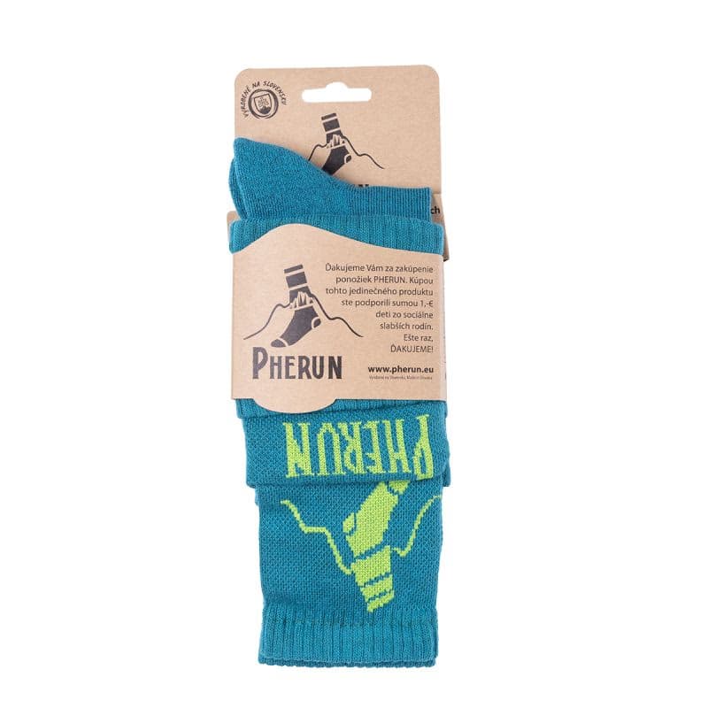 Turistické ponožky PHERUN Emerald Green 35-38 2