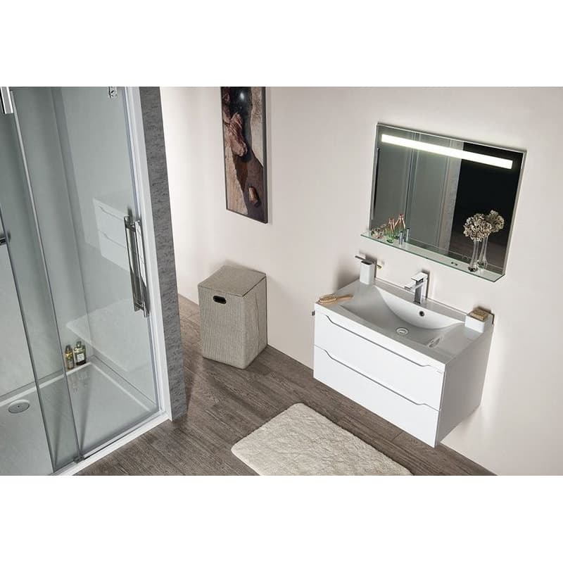 SAPHO - Kúpeľňový set WAVE 80, biela KSET-047