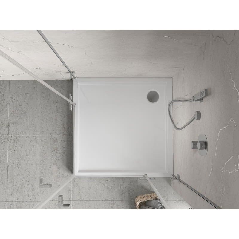 MEXEN - Flow+ Sprchová vanička štvorcová 90 x 90, biela lesk 46S109090H 4