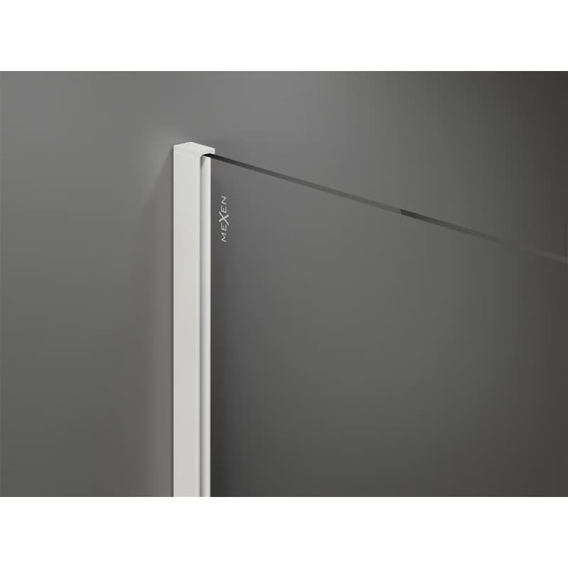 MEXEN/S - KIOTO Sprchová zástena WALK-IN 110 x 200, grafit 8 mm, biela 800-110-101-20-40 5