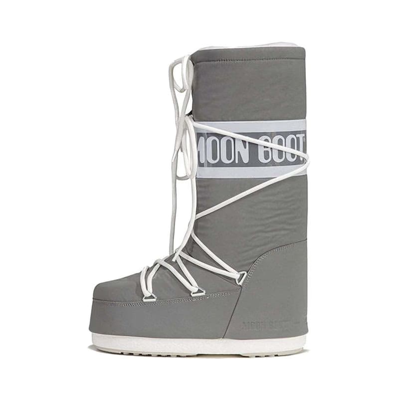 Dievčenské vysoké zimné topánky MOON BOOT ICON REFLEX, 001 silver 2