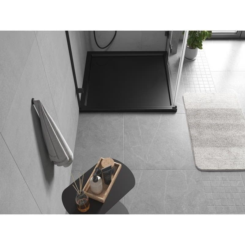 MEXEN - Flow Sprchová vanička štvorcová slim 110 x 110, čierna mat 46S701111 3