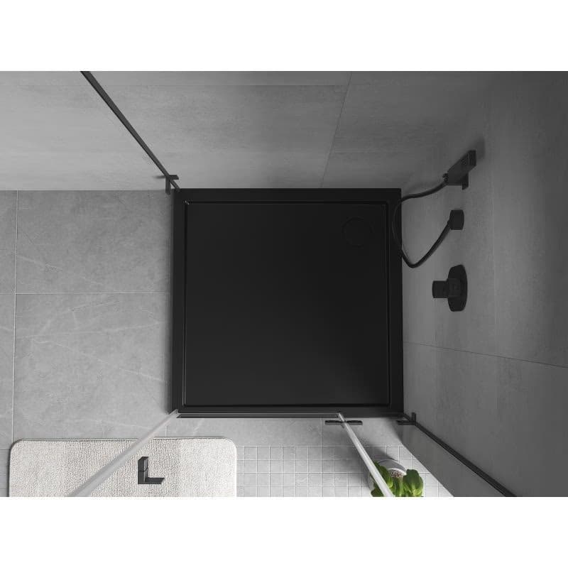 MEXEN - Flow Sprchová vanička štvorcová slim 110 x 110, čierna mat 46S701111 4