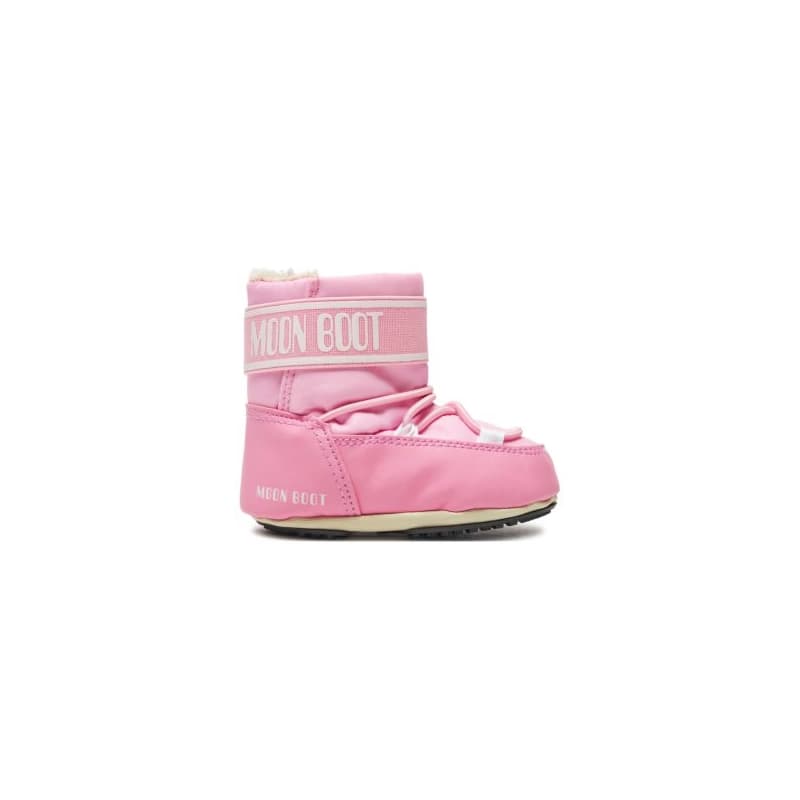 Juniorské vysoké zimné topánky MOON BOOT MB CRIB NYLON JR-J004 LIGHT PINK