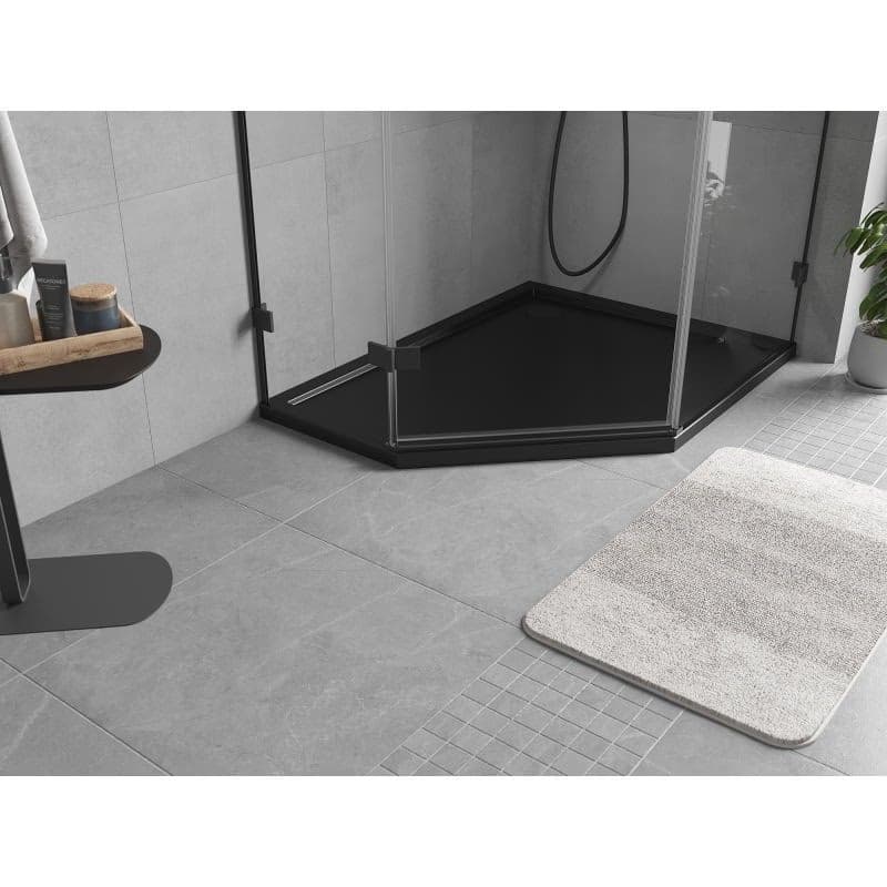 MEXEN - Flow päťboká sprchová vanička slim pravá 100 x 80, čierna mat 46P708010R 2