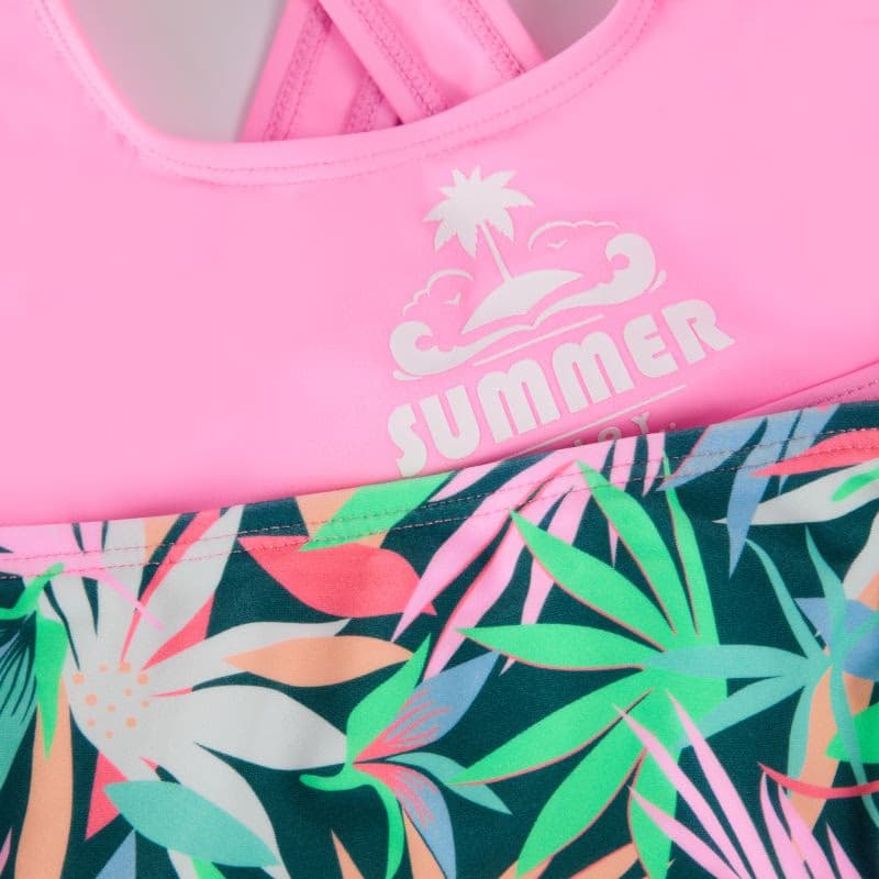 Dievčenské plavky COLOR KIDS Bikini W. Front Print & AOP-9917-Mediterranea 3