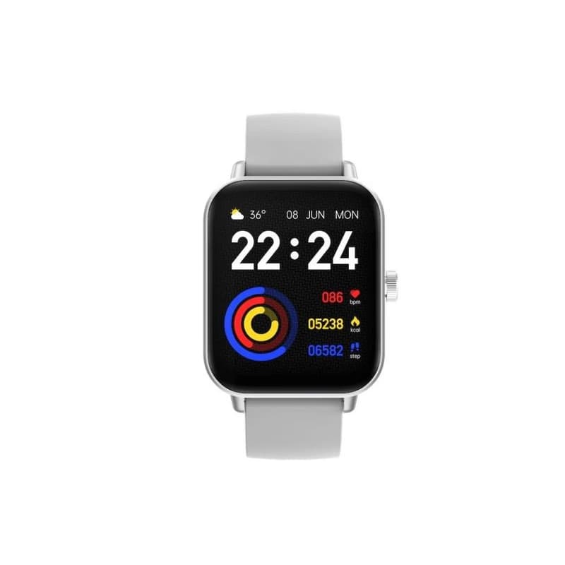 CARNEO Versa HR+/Silver/Šport Band/White 2