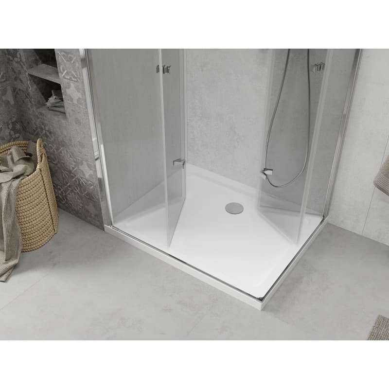 MEXEN/S - Lima Duo sprchovací kút 80x70, transparent, chróm + vanička so sifónom 856-080-070-01-02-4010 6
