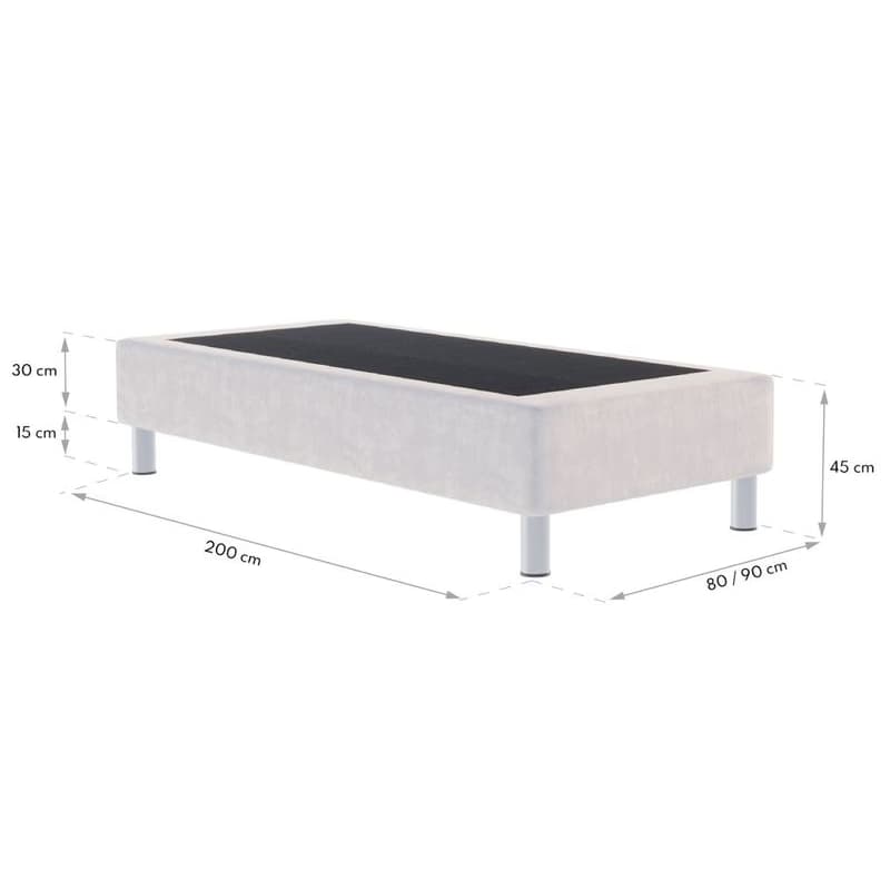 FDM Hotelová posteľ HARMONY | krémová 80 x 200 cm 5