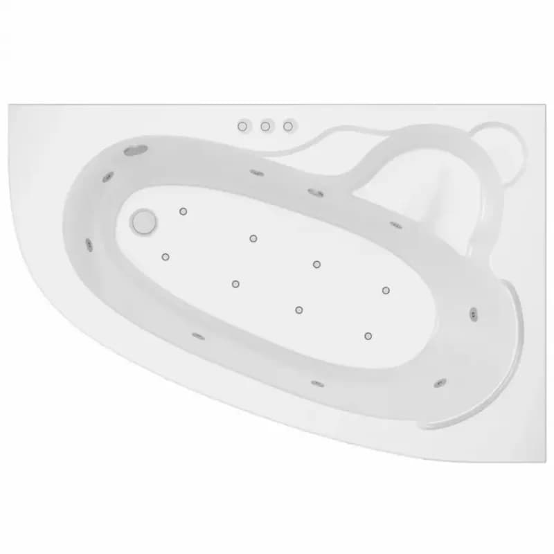 Vaňa s hydromasážou Timor 150/100 P 8DW+8DP pneumatické ovládanie 1