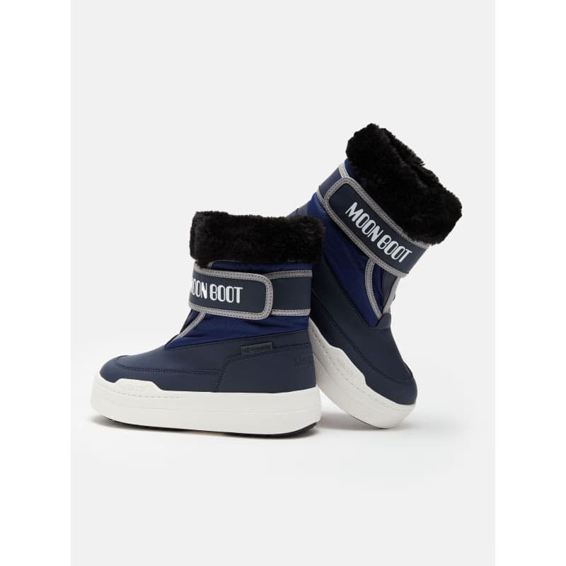 Juniorské vysoké zimné topánky MOON BOOT MB JR PARK STRAP, F003 BLUE 2