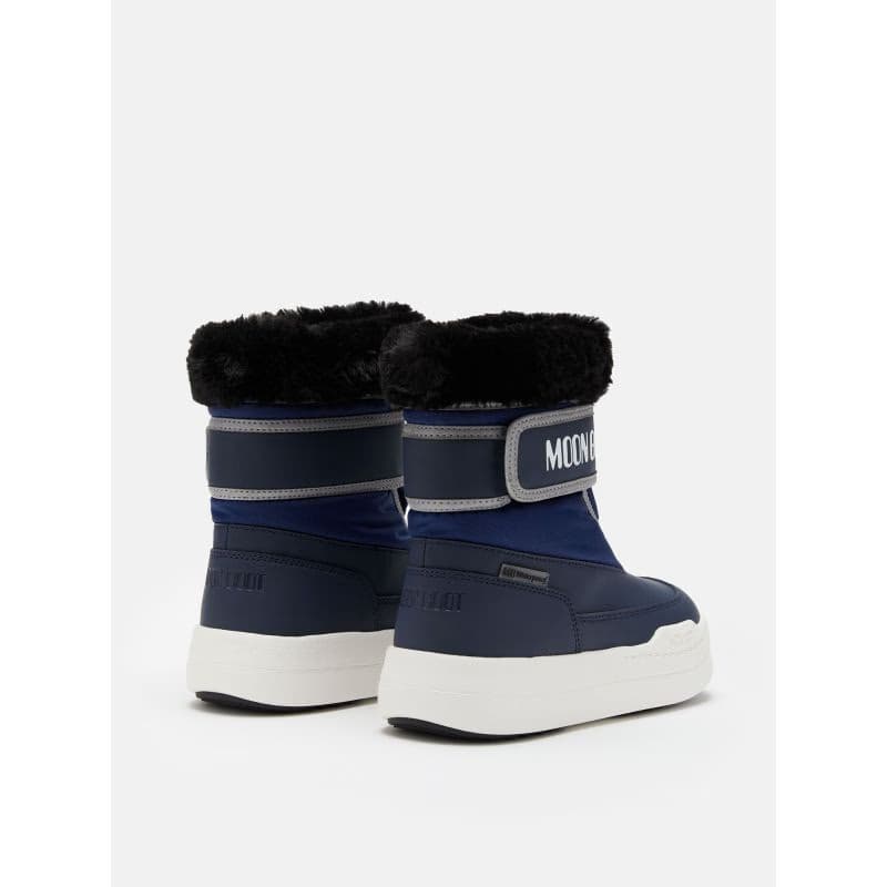 Juniorské vysoké zimné topánky MOON BOOT MB JR PARK STRAP, F003 BLUE 3