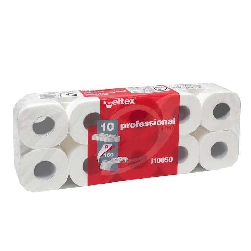 Toaletný papier Celtex Profes. rýchloozkl. 160útrž. 2vrs. biely 10ks / predaj iba po balení