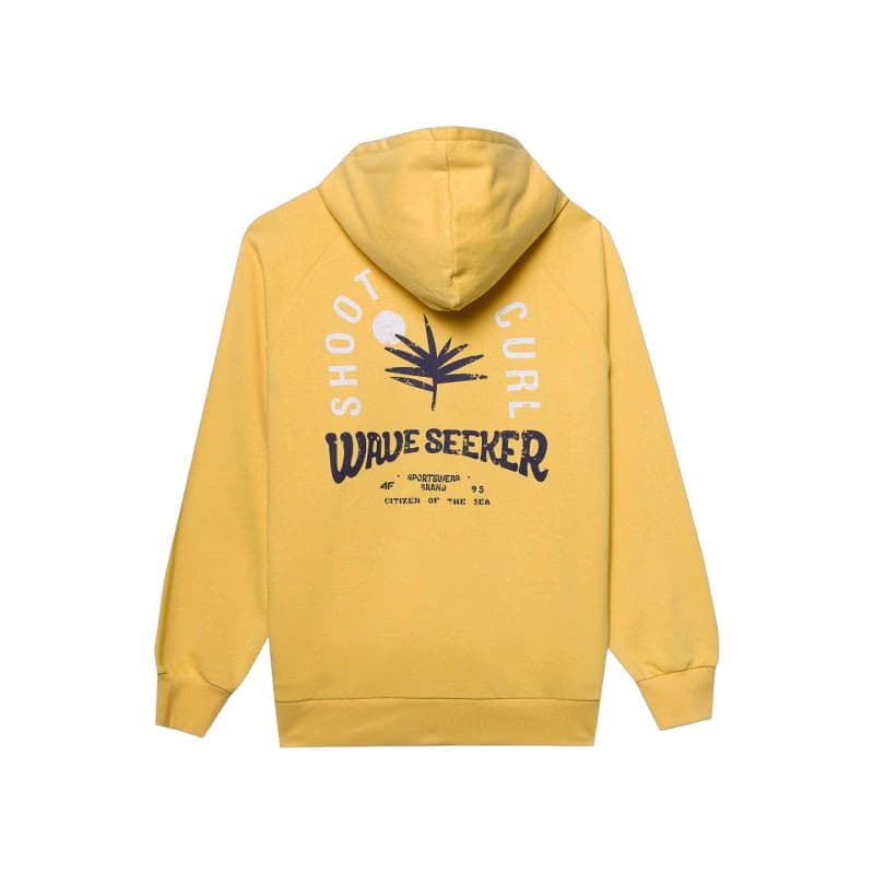 Pánska mikina so zipsom 4F SWEATSHIRT-WSS24TSWSM1029-71S-YELLOW 5