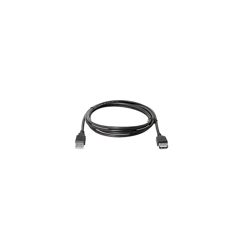 Logo USB predlžovačka (2.0), USB A samec - USB A samica, 3m, čierna, DOPRODEJ 2