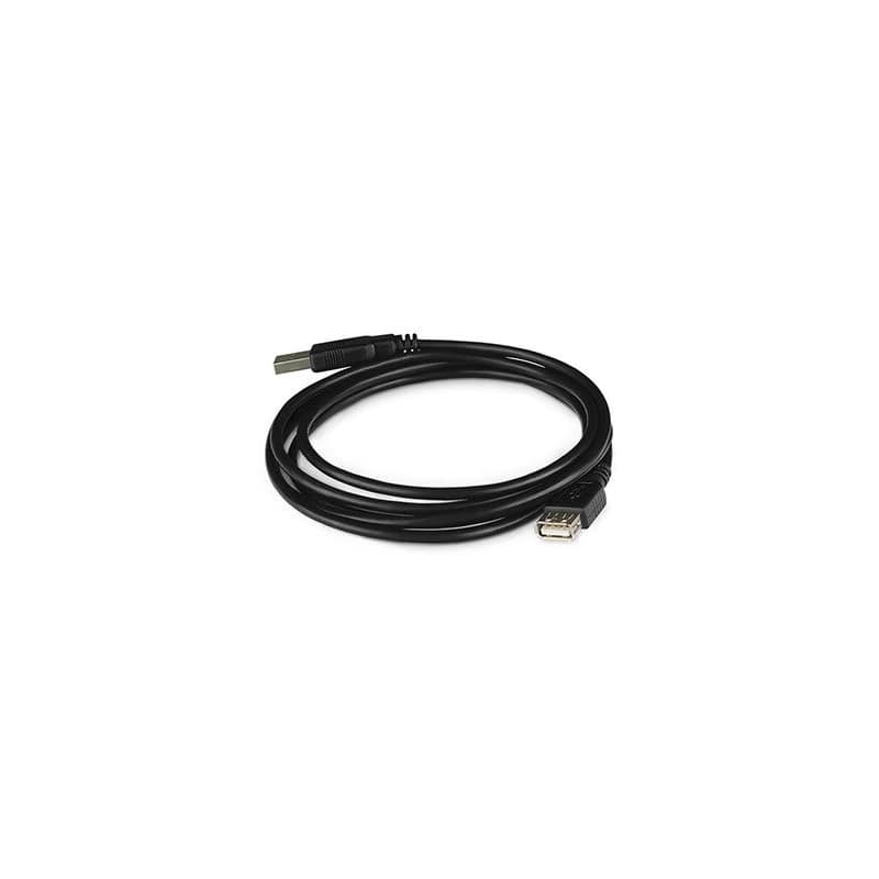 Logo USB predlžovačka (2.0), USB A samec - USB A samica, 3m, čierna, DOPRODEJ 4