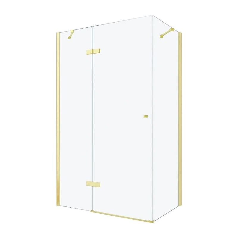 MEXEN/S - ROMA sprchovací kút 80x70, transparent, zlatá 854-080-070-50-00 1
