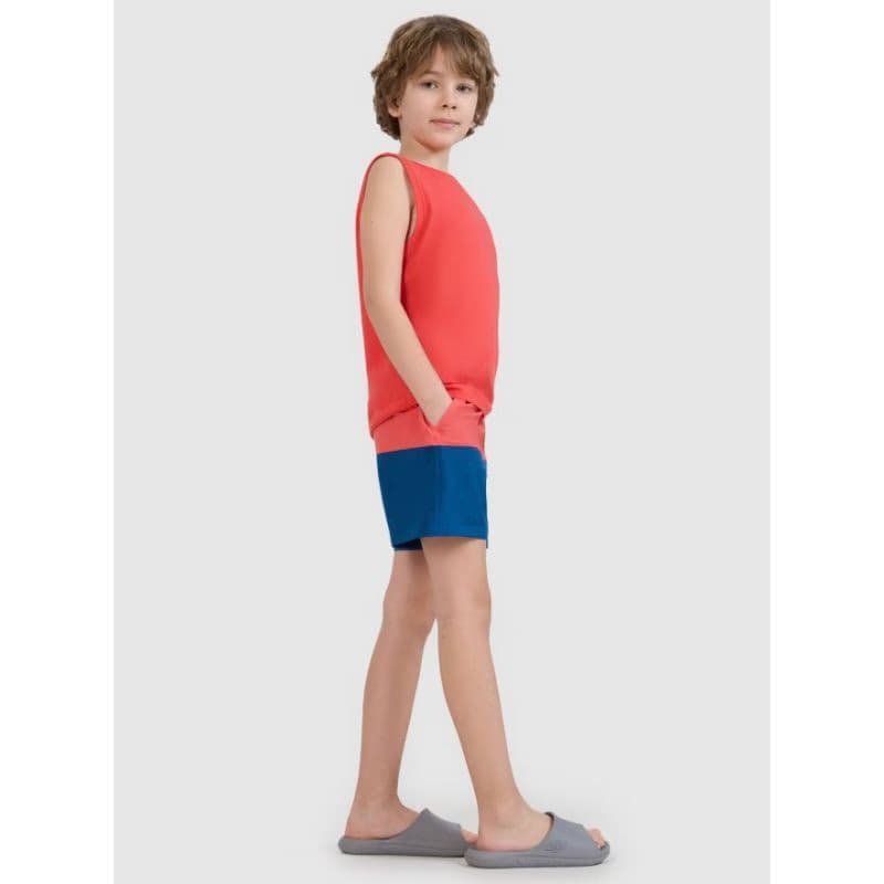 Chlapčenské plavky 4F JUNIOR BOARD SHORTS M116-63S-CORAL 3