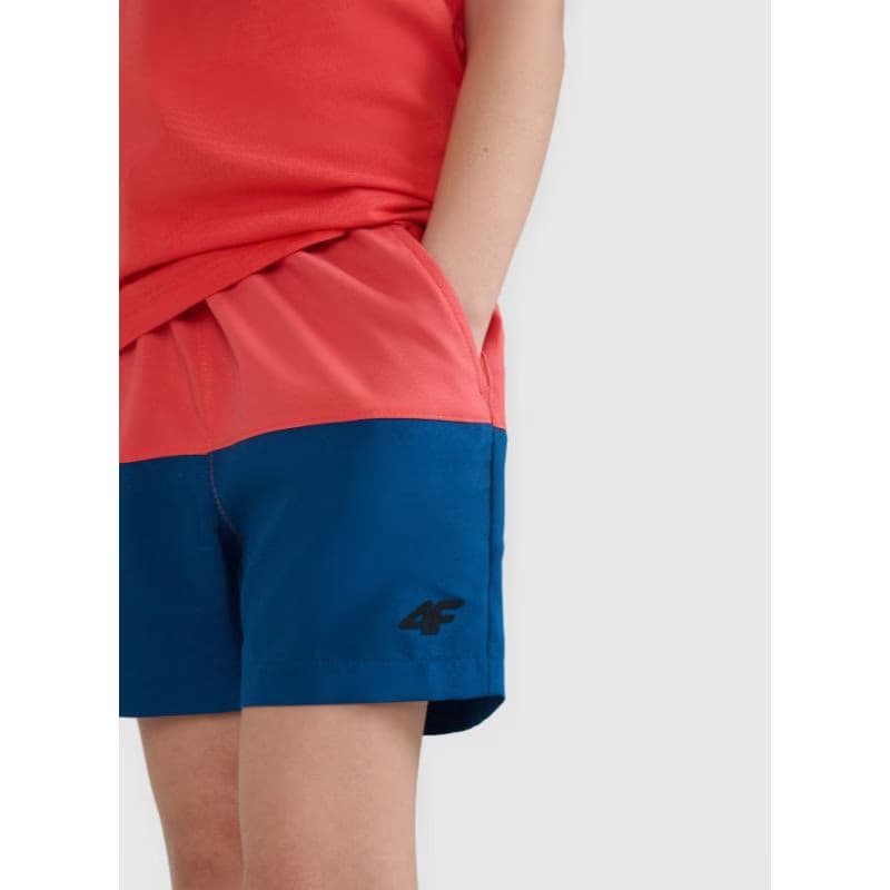 Chlapčenské plavky 4F JUNIOR BOARD SHORTS M116-63S-CORAL 5