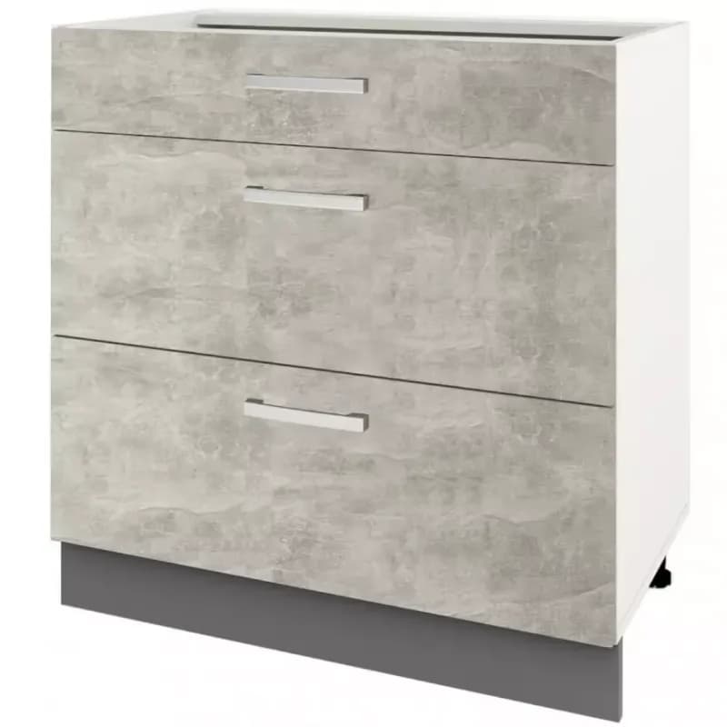 Skrinka do kuchyne Charlotte 60lcdr Grey Graphite/Light Atelier