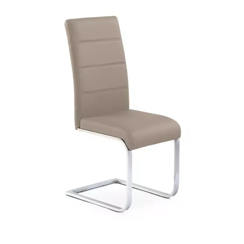 Stolička K85 kov/ekokoža cappucino 42x56x100 1