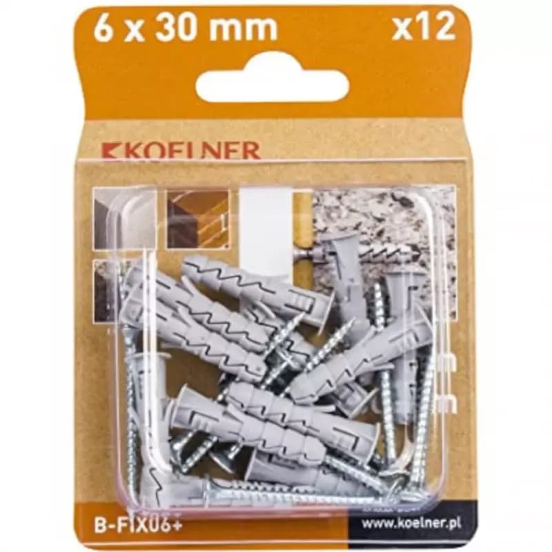 Koelner Hmoždinka rozpínacia so skrutkou 6 x 30mm 1