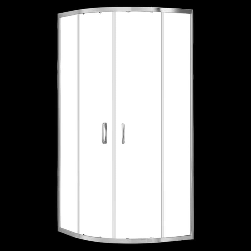 Rea Look, štvrťkruhový sprchovací kút 80x80x190 cm, 5mm číre sklo, chrómový profil, REA-K7904