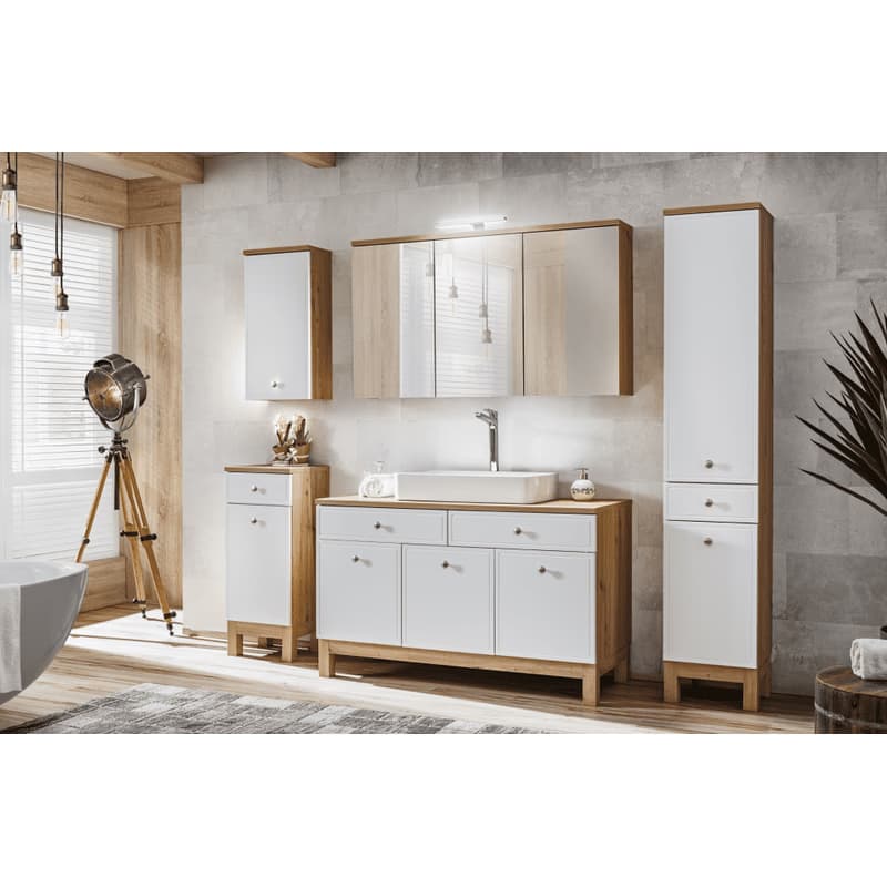 ArtCom Kúpeľňová skrinka nízka SAMOA White 810 3