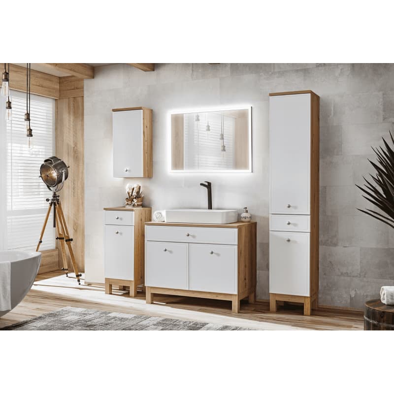 ArtCom Kúpeľňová skrinka nízka SAMOA White 810 4