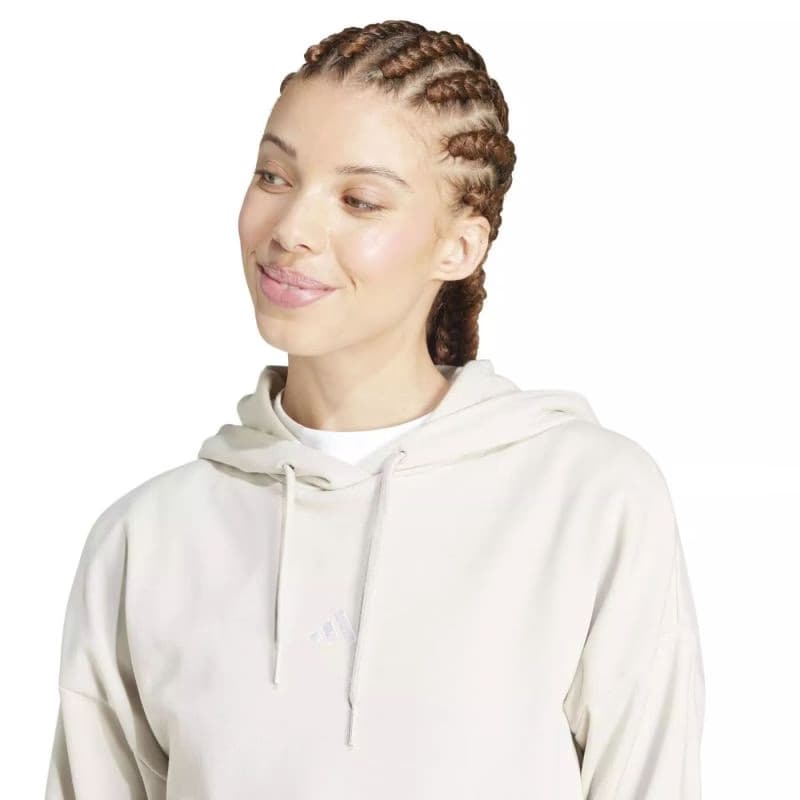 Dámska mikina s kapucňou ADIDAS W SL FT HD WONALU WHITE 4