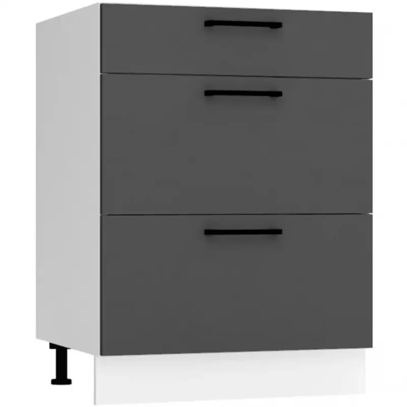 Kuchynská skrinka Max D60s/3 šedá 1