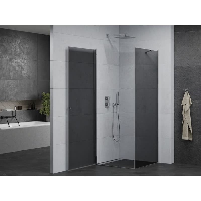 MEXEN/S - PRETORIA sprchovací kút 70x70, grafit, chróm 852-070-070-01-40 3