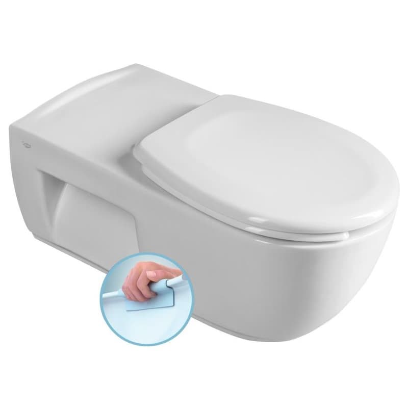 SAPHO - HANDICAP závesná WC misa predĺžená, Rimless, 37x70 cm, biela TU1206 1