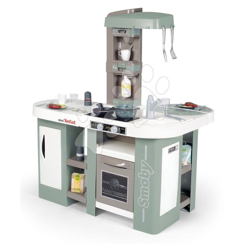 Kuchynka elektronická s bublaním v hrnci Tefal Studio XL Bubble 360° Smoby s funkčnými spotrebičmi a potravinami 34 doplnkov 100 cm výška/51 cm pult