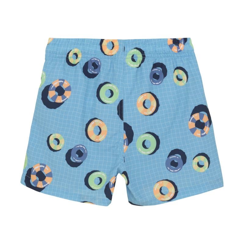 Plavky COLOR KIDS Swim Shorts, AOP-7452-River Blue 2