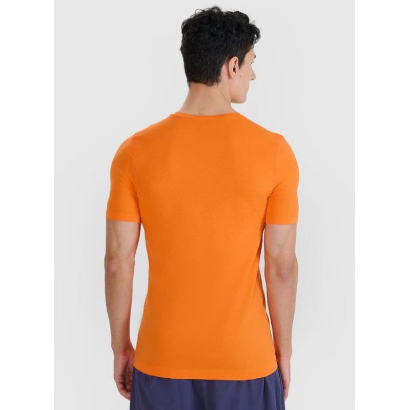 Pánske bežecké tričko s krátkym rukávom 4F TSHIRT FNK-WSS25TFTSM1262-70S-ORANGE 3