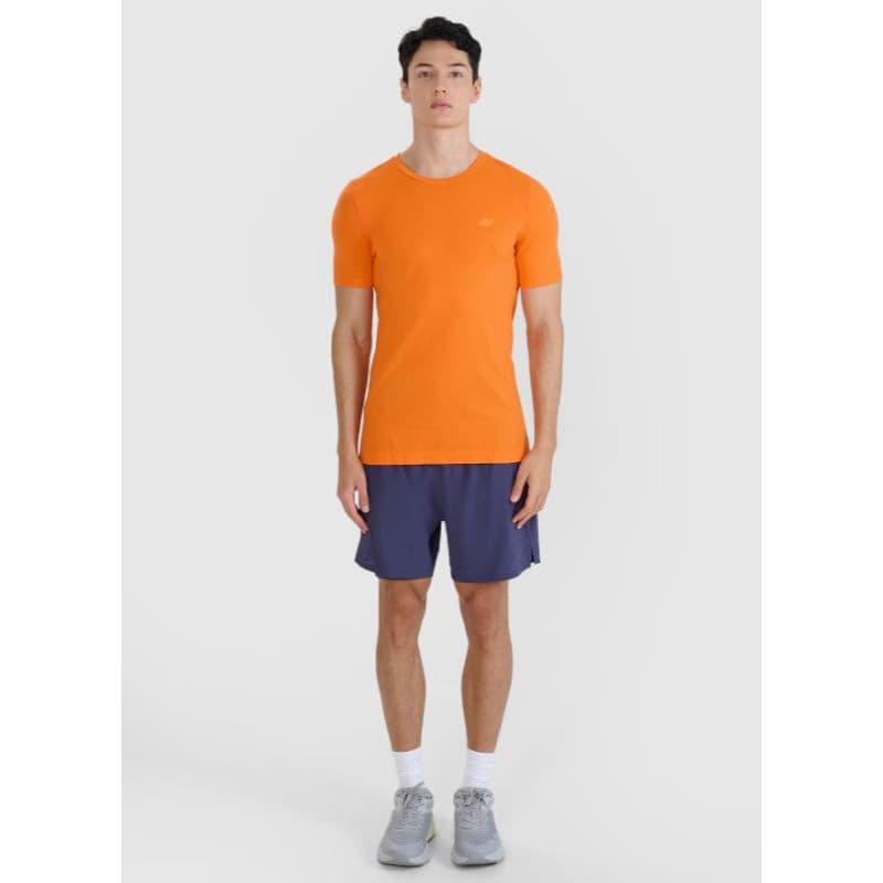 Pánske bežecké tričko s krátkym rukávom 4F TSHIRT FNK-WSS25TFTSM1262-70S-ORANGE 4