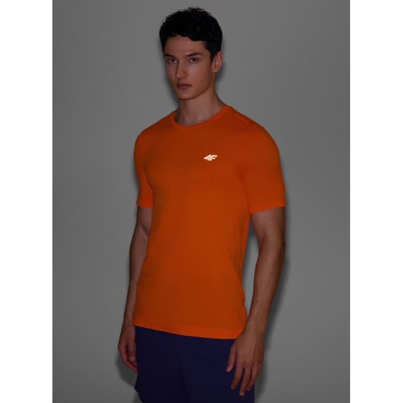 Pánske bežecké tričko s krátkym rukávom 4F TSHIRT FNK-WSS25TFTSM1262-70S-ORANGE 6