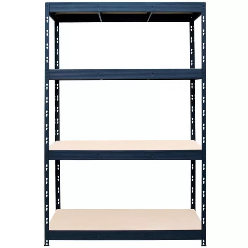 Kovový regál nitovaný Stabil čierny 180x150x60cm 400kg/4 polic