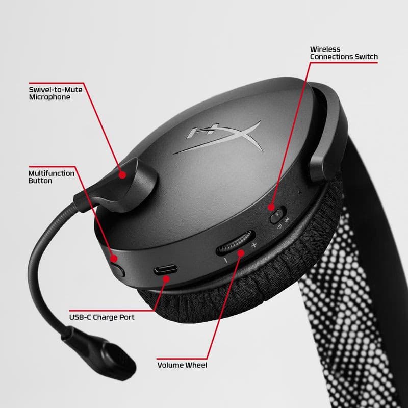 HyperX Cloud Jet Dual Wireless Gaming Headset, modrá 5