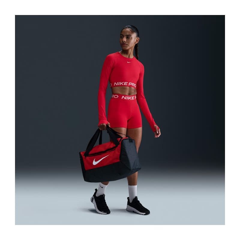 Dámske tréningové tričko s dlhým rukávom NIKE PRO PRO DF 365 CROP LS-657-Red 5