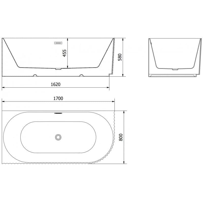 Mexen Gia 170 x 80 cm 52701708000L-97 3