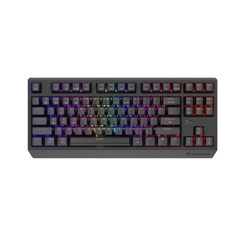GENESIS herná klávesnica THOR 230/TKL/RGB/Outemu Red/Bezdrôtová USB + Bluetooth/US layout/Čierna 1