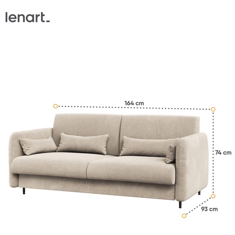 Dig-net nábytok Pohovka Lenart BED CONCEPT BC-18 / 140 | béžová 5