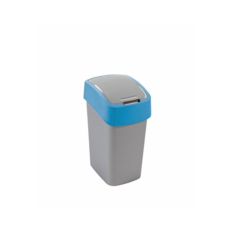 CURVER Odpadkový kôš FLIP BIN 9l | strieborná / modrá 1