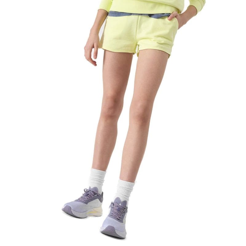 Dievčenské teplákové kraťasy 4F JUNIOR SHORTS CAS-4FJWSS24TSHOF280-72S-LEMON 2