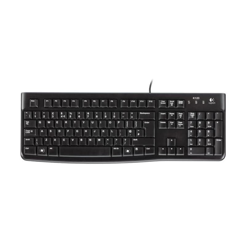 Logitech K120/Drôtová USB/SK-SK layout/Čierna 3