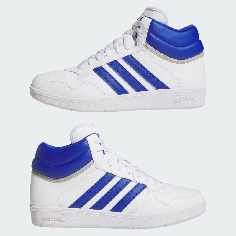 Pánska rekreačná obuv ADIDAS Hoops 4.0 Mid M cloud white royal blue grey two 5